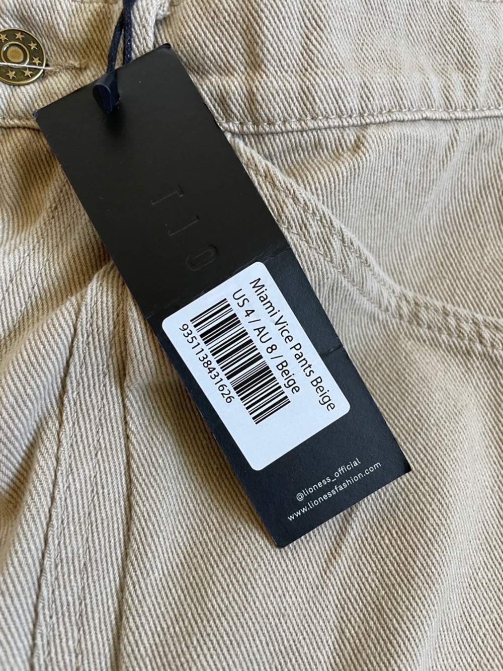 NWT Lioness Miami Vice Linen-Cotton Blend Oversized Cargo Pant Size S NEW - Picture 8 of 8